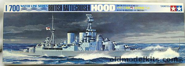 Tamiya 1/700 HMS Hood Battle Cruiser, 127 plastic model kit